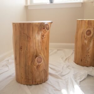 Stump side table