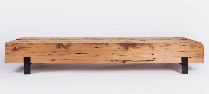 Wood coffee table bench by Redu Design