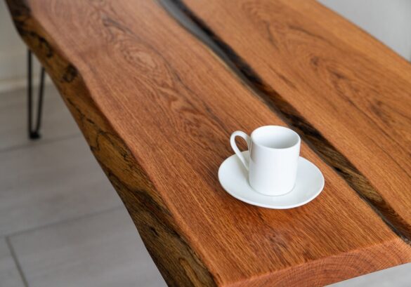 Live edge coffee table for Manhattan client