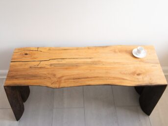 live edge bench