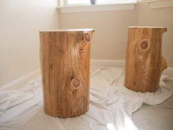 Stump side table